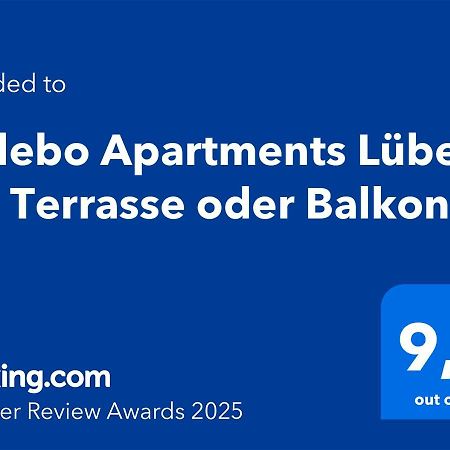 Sadebo Apartments Luebeck Mit Terrasse Oder Balkon Exterior photo